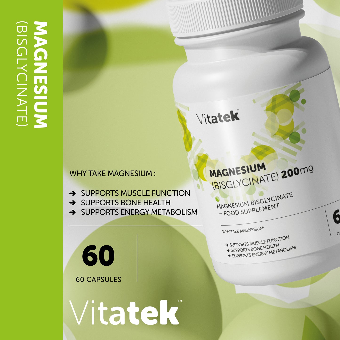 Magnesium (Bisglycinate) 200mg