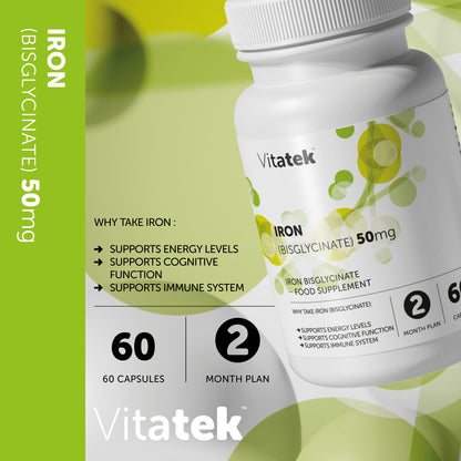 Iron (Bisglycinate) 50mg