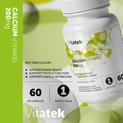 Calcium (Citrate) 200mg